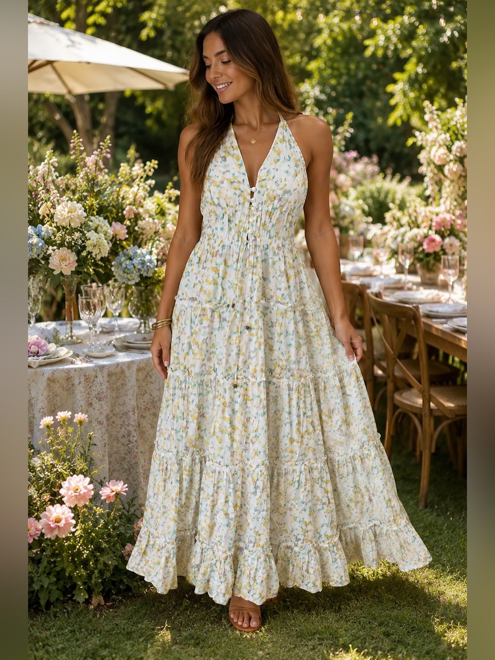 French Connection Floral Maxi Dress